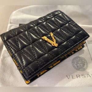 Versace Virtus Quilted Bifold Wallet